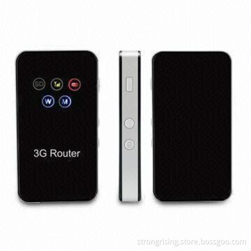 3G Wireless Pocket HSUPA/HSDPA Router with 1,500mAh Capacity, Supports 16GB microSD Card and Wi-Fi